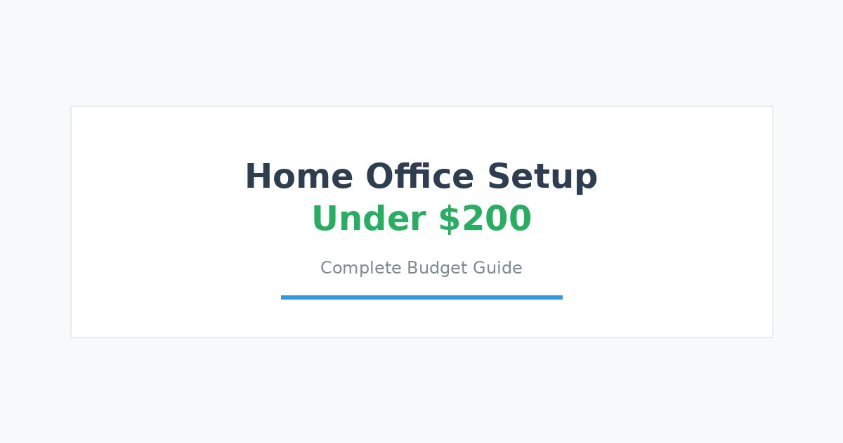 How to Build a Home Office for Under $200