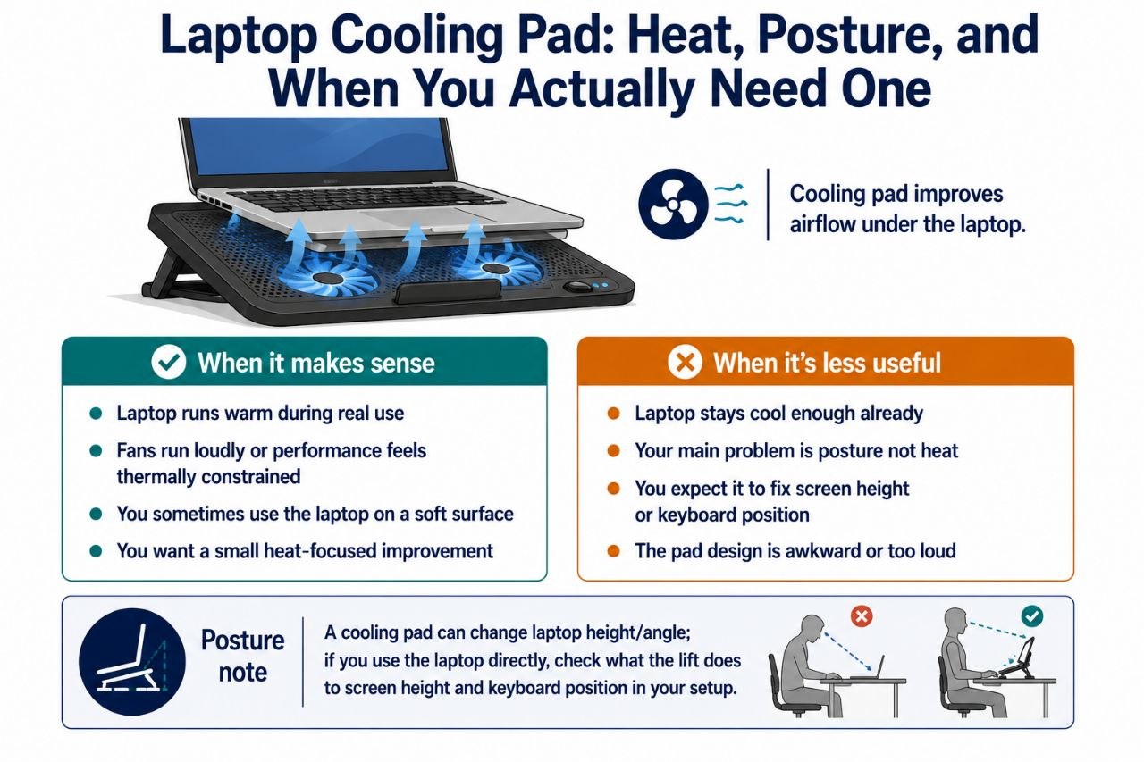Laptop Cooling Pad: Heat, Posture, and When You Actually Need One