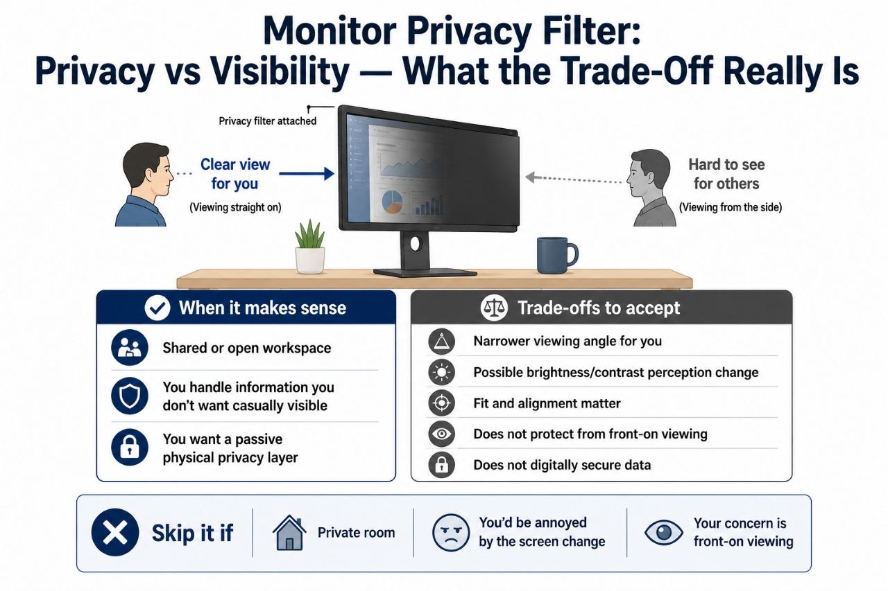 Monitor Privacy Filter: Privacy vs Visibility — What the Trade-Off Really Is