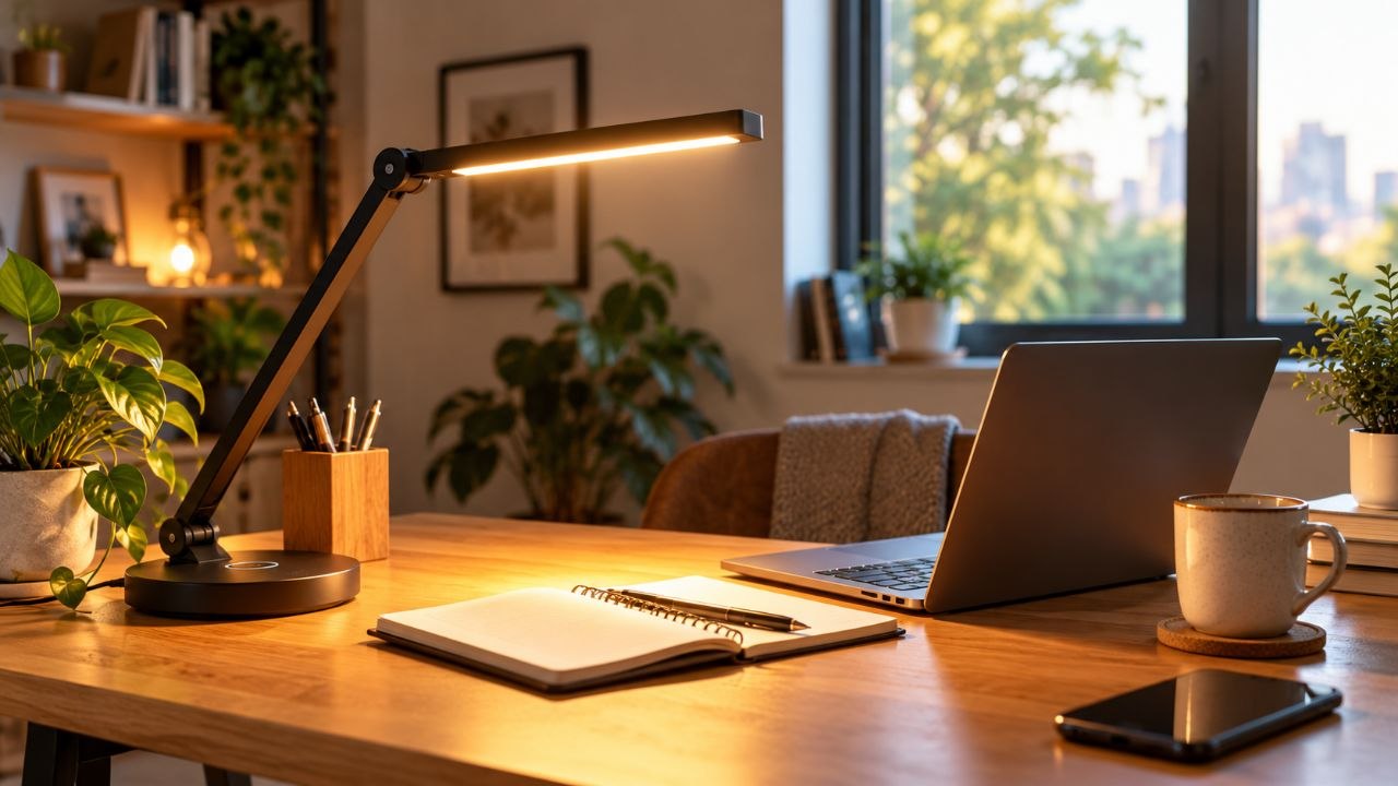 Desk Lamp for Home Office: Eye Protection and Adjustable Light