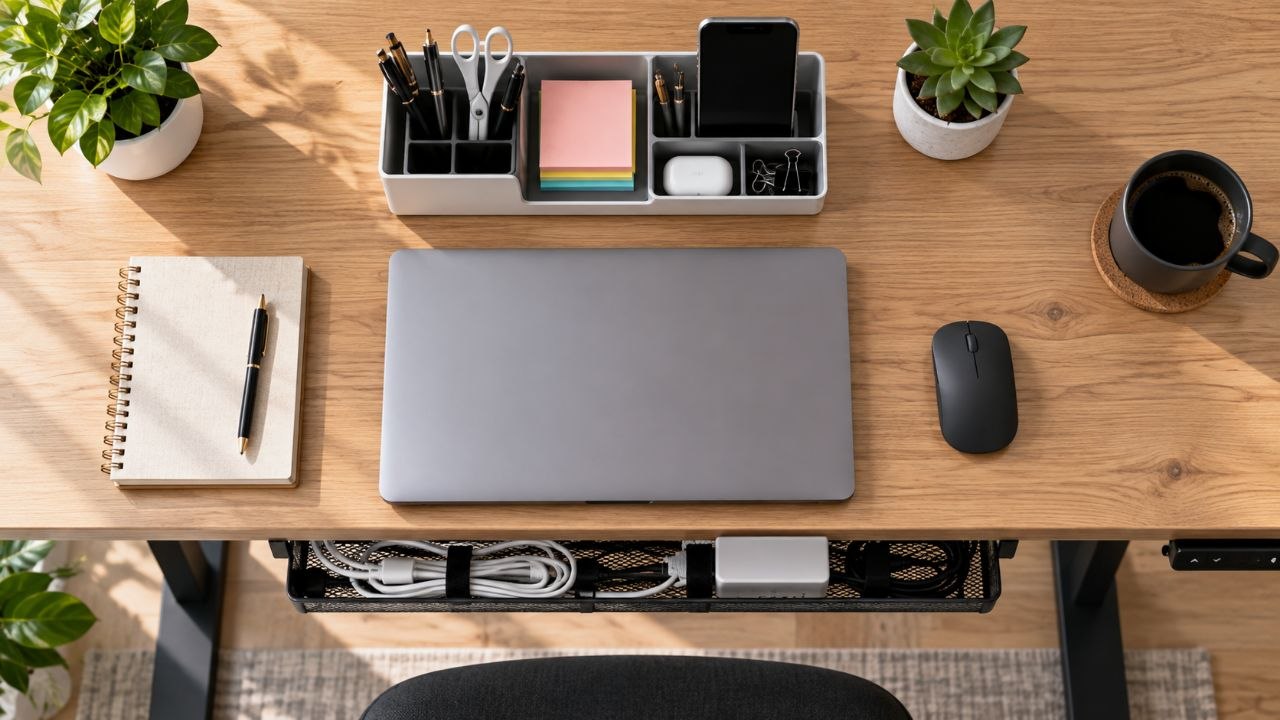 Desk Organizer + Cable Tray: Building a Clean Desk System