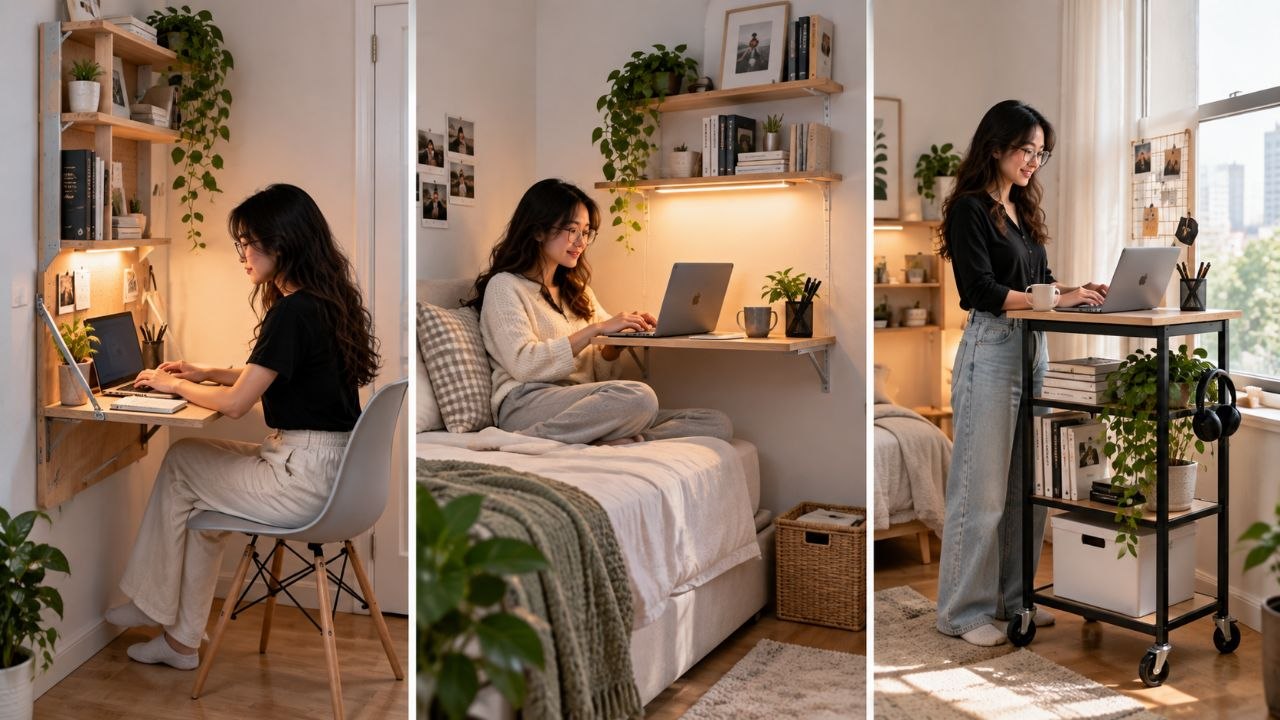 Small-Space Home Office Setup: Desk Solutions for Tiny Rooms